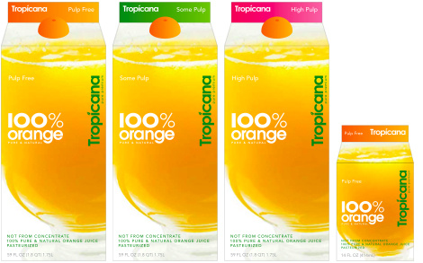 Tropicana 饮料这个新logo，估计造成了3000万美元的销售损失-上海品牌logo设计公司