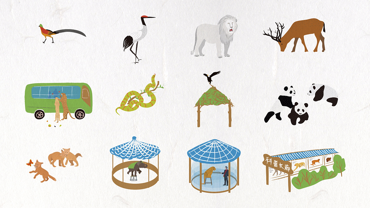 一组动物园的视觉VI设计分享
